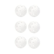 Uutvmp 6PCS Outdoor Pickleballs - High Elasticity Balanced Durable, 40 Holes Pickleballs for All Skill Levels, Yellow/Orange/Green/Blue/Pink/Red/Black/White/