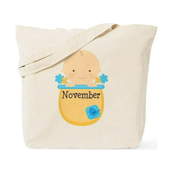 CafePress - November Baby Tote Bag - Unisex Canvas Tote Bag, Beige, 1-Piece