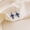 Blue Lapis Lazuli - Cross, variant on Silver Round Blue Cat's Eye Stud Earrings for Women & Men