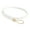 White, variant on Yoodem Belt Women Fashion Versatile Knotted Metal Buckle Solid Color Thin Belt White One Size