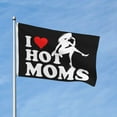 thumbnail image 3 of I Heart Hot Moms I Love Hot Moms Funny Flag 3x5 Ft Outdoor Indoor With Grommet Garden Yard Banner Decorative Sign, 3 of 6