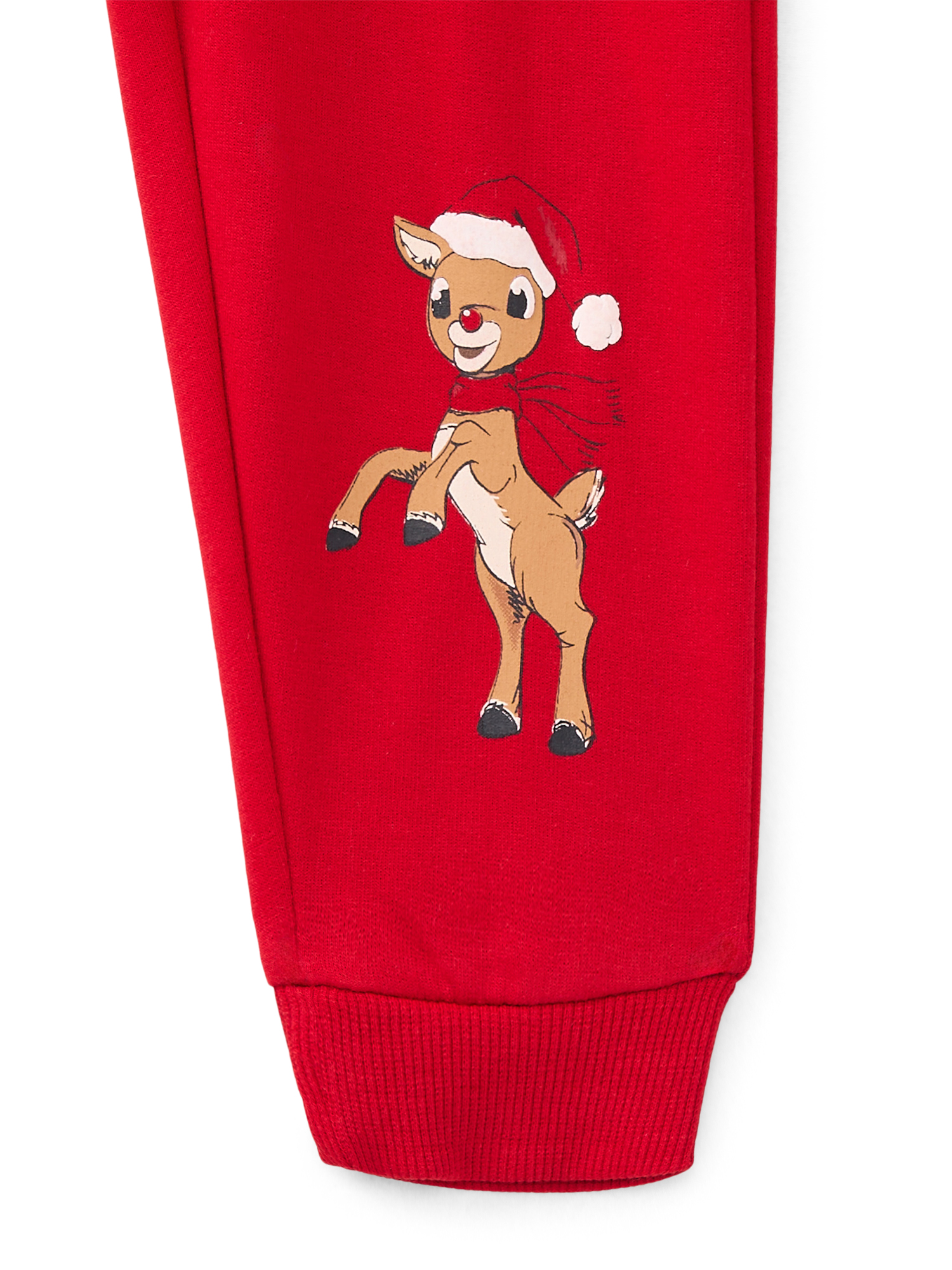 Rudolph the Red Nosed Reindeer Unisex Toddler Holiday Graphic Jogger Pants, Sizes 12M-5T