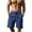 Navy, variant on Mlzmgr Shorts for Men Cargo Drawstring Wide Leg Cropped Pants Solid Color Lightweight Outdoor Casual