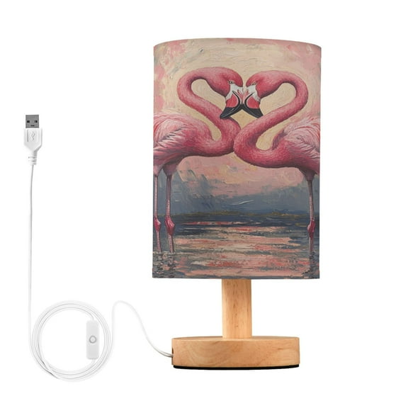 BZSMCE Lamp Modern Flamingos Fall in Love Pattern Creative Patter Night Light