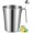 68 ounces, variant on 2L 18/8 Stainless Steel Measuring Cup with Handle and Pour Lip, 304 stainless pitcher with marking with handle, 68OZ/2 Liter- 8 Cup, Heavy-Duty Pitcher