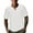 White, variant on AHTJRT Linen Men's Casual Short Sleeve V Neck T Shirt Soft Relaxed Fit Blouse Black M
