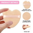 thumbnail image 3 of Makeup sponge, heart-shaped cotton fiber makeup sponge, 6 pieces, 3 of 5