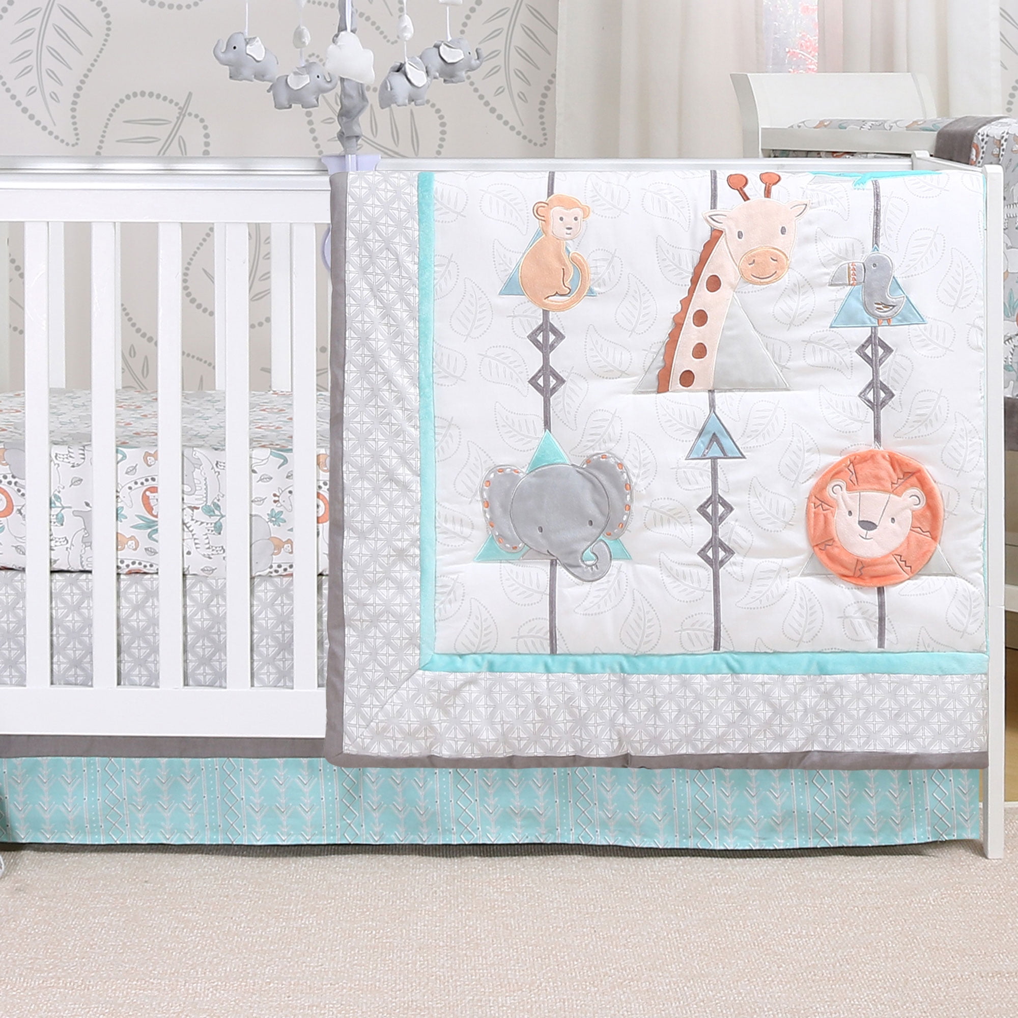 Safari crib top bedding walmart