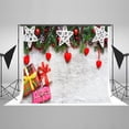 thumbnail image 1 of EREHome Polyester Fabric 7x5ft Christmas Theme Star Gift Box Photo Background, 1 of 2