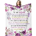 thumbnail image 1 of LHSHID Daughter in Law Gifts Throw Blankets Gifts for Daughter in Law Daughter in Law Gift Ideas Mothers Day Birthday Gifts from Daughter in Law Bonus Daughter Gifts Blanket for Sofa 50x60in, 1 of 6