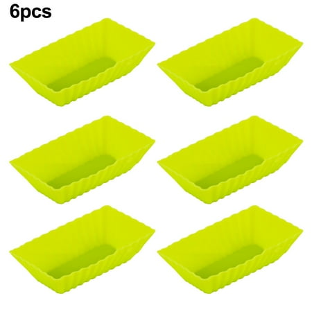 

6 X Cup Cake Silicone Baking Mould Cupcake Case Diy Bake Mold Muffin