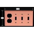 thumbnail image 3 of Switchplate Brushed Solid Copper 3 Toggle/Outlet | Renovator's Supply, 3 of 3
