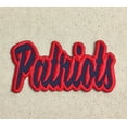 thumbnail image 2 of Patriots - Navy Blue/Red - Team Mascot - Words/Names - Iron on Applique/Embroidered Patch, 2 of 2