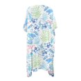 thumbnail image 2 of HELLHERO Coral Sea Life Long Kimono Swimsuit Cover Up Polyester Loose Free Size Bathing Suit Cover Up for Women, 2 of 6