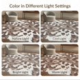 thumbnail image 7 of ODIKA 8'x10' Washable Area Rug Cow Patches Fake That Feel Placemats Mini Table Print Spotted Playful Expressive for Dining Room, Large Office, Lounge, Non-Slip Chair-Friendly Mat, 7 of 7