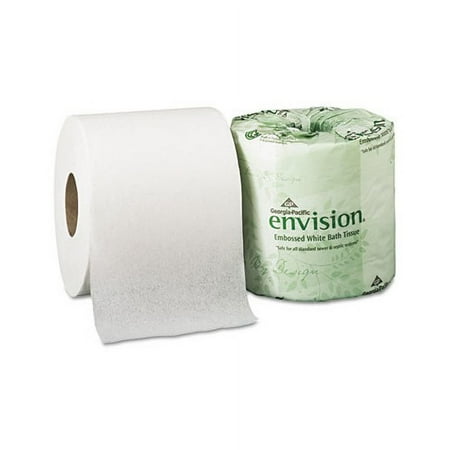 Georgia Pacific Professional Pacific Blue Basic Embossed Bathroom Tissue, Septic Safe, 1-Ply, White, 550 Sheets/Roll, 40 Rolls/Carton -GPC1984101