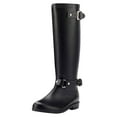 thumbnail image 3 of YLYL Rain Boots for Women Waterproof Wide Calf Pull on Outdoor Garden Rubber Knee High Boots, 3 of 9