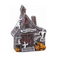 thumbnail image 4 of Halloween Village Accessories Set Halloween HOUSEs Village Miniatures Ornaments with Pumpkins Ghost Tombstones Tree Fence Streetlamp Figurines for Party Home Table Decor, 4 of 5