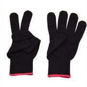 Chmadoxn Heat Resistant Gloves for Hair Styling, 2 Pair Professional Heat Blocking Glove Mitts Reusable Hair Dye Heat Proof Gloves for Hair Straightener Flat and Curling Iron Wand Gloves