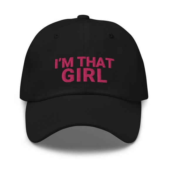 I’m That Girl Hat, Dad Hat, Embroidered Hat, Gift for Her, Funny That Girl, Gifts for Wife, Gifts for Girls, Cowgirl Hat, Summer Hat (Black)