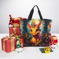 thumbnail image 6 of Picia Colorful Flower Chameleon for Tote Bag for Women with Zipper, Gym Tote with Compartments, Laptop Work Tote Nurse Dance Yoga Bag for Sport, Travel, 6 of 7
