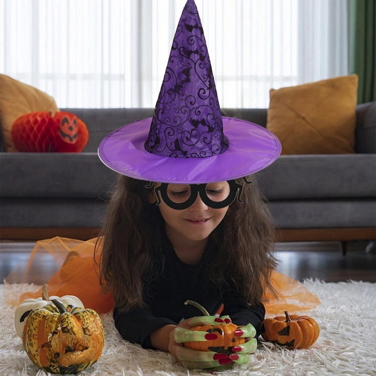 Xfvqtps Halloween Witch Hat Spider Web Mesh Halloween Spire  display picture 3