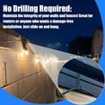 thumbnail image 4 of PYAN-5 Pack No-Drill Cinder Block Wall String Light Hangers,[4.3"-8" Adjustable][Damage-Free Duty Metal Hooks Clips] for Outdoor String Lights, Christmas Decorations, Patio, Garden Fence & Brick Wall, 4 of 4