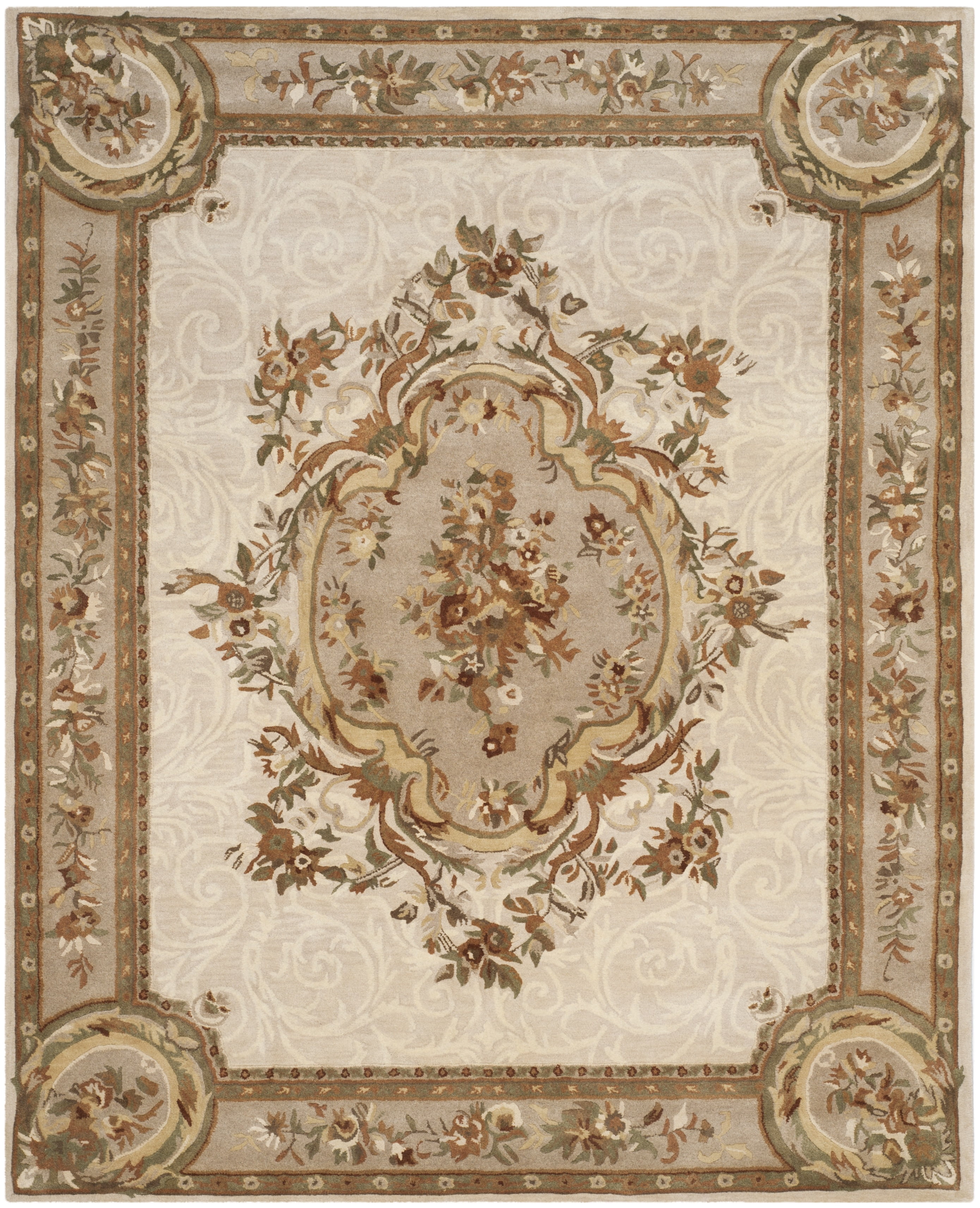Safavieh Empire Bethanie Oriental Wool Area Rug, Ivory/Light Gray, 9'6" x 13'6"
