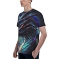 thumbnail image 4 of Men's 3D Graphic T Shirts Casual Short Sleeve Tee Top, Dragon Cool Art Galaxy, 4 of 5