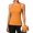 Mango Yellow, variant on Ribbed Workout Tank Tops for Women Seamless Full Length Athletic Camisole with Built in Bra