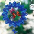 thumbnail image 2 of Carillón de viento giratorio con patrón de mariposa, regalo para mujeres/hombres, colgante de acero inoxidable 3D, adecuado para decoración interior/exterior, 2 of 5