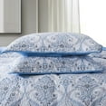 thumbnail image 3 of HoneiLife Blue Cotton Quilt Set, King - Reversible (3-Piece), 3 of 7