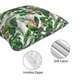 thumbnail image 4 of Throw Pillow Covers, Cute Parrot Palm Leaf Green Soft Square Pillow Cases with Invisible Zipper for Couch Bed Sofa, Farmhouse Fall Home Decor, 4 of 7