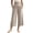 Beige, variant on Breezora Casual Womens Linen Cotton Wide Leg High Waist Pants Relaxed Trousers for Daily Summer Wear