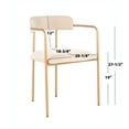 thumbnail image 6 of SAFAVIEH Camille Modern Solid Side Chair, Beige/Gold, Set of 2, 6 of 10
