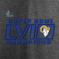thumbnail image 4 of Men's Fanatics Charcoal Los Angeles Rams Super Bowl LVI Champions Big & Tall Fumble T-Shirt, 4 of 4