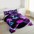 thumbnail image 3 of Castle Fairy Flying Butterflies Girl Bedding Comforter Set 2pcs,Musical Vinyl Record Twin Comforter Sets Microfiber,Abstract Gradient Breathable Bedding Set,Breathable Home Decor,Reversible, 3 of 8