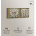thumbnail image 3 of Wings of ash Set Canvas Set of 2 Calming Wall Art by Art Remedy, Gold Frame, 40 x 40, 3 of 6
