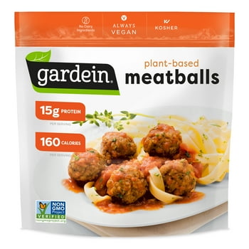 Gardein -Based, Vegan Classic Meatless Meatballs, 12.7 oz (Frozen)