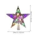 thumbnail image 3 of Christmas Tree Topper, Crystal Star Ornament, LED Light Decor, Multicolor Flashing Effect and Sturdy Reusable Build for Tree Branches, Mantel Shelves and Holiday Gatherings., 3 of 7