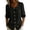 Black, variant on Women Peter Pan Collar Blouses Half Puff Sleeve Button Down Plain Color Shirts Comfy Summer Casual Dressy Tops Light Blue M