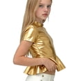 thumbnail image 4 of Disfraces de Niños Niños Primavera Y Verano Festival de Color Sólido Carnaval Fiesta Performance Cuello Redondo Camiseta Top para Niños Disfraz de Niño Pequeño, 4 of 5