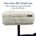 thumbnail image 5 of Knee Scooter Comfy Cushion by TKWC INC - Two Inch Thick Foam Knee Pad and Cover - Fits Most Knee Walker Models, 5 of 7