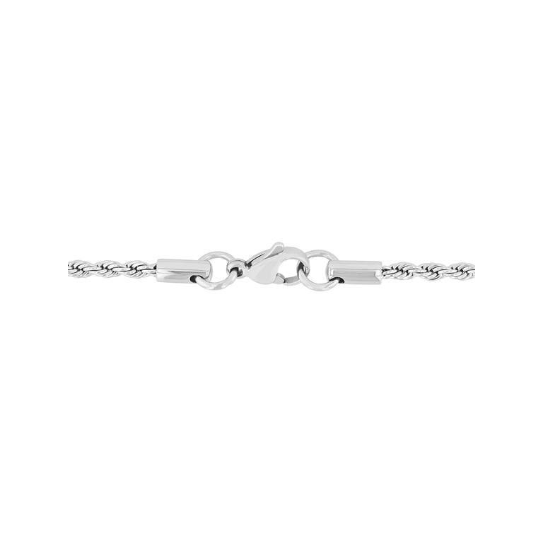Brilliance Fine Jewelry Men's Silver-Tone Rope Chain Necklace photo 2