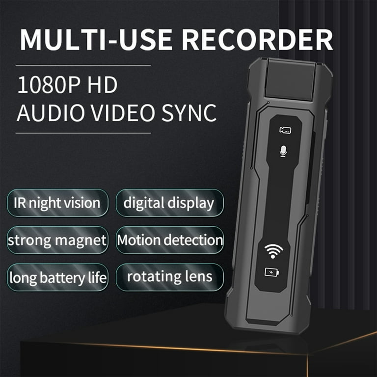 HHGBAD WiFi 1080P HD Motorcycle Car Recorder, Bike Sports Camera with 180Â°  Rotating Lens, IR Night Vision, Shakeproof, Mobile App Control