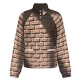 thumbnail image 5 of Jackets for Women Winter Coat Jackets Flannel Stand Collar Jacket(Red Brick Wall, Brick Stone Wall,Size:S-4XL), 5 of 7