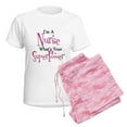thumbnail image 6 of CafePress - Super Nurse Women's Light Pajamas - Women's Short Sleeve Print T-Shirt and Pants Light Cotton Pajama Set, 6 of 7