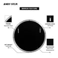 thumbnail image 3 of ANDY STAR Round Wall Mirror for Bathroom, 26 inch Brushed Silver Circle Mirror Modern Premium Stainless Steel Metal Frame Wall Mounted for Bathroom,, 3 of 7
