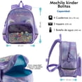 thumbnail image 2 of Mochila Escolar Kinder SQbags Bolitas Con Bolsa Transparente, 2 of 4