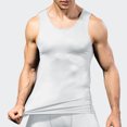 thumbnail image 5 of BXINGOHAI Men's Sport Compression Tank Top Running Workout Sleeveless Shirts Athletic Base Layer Undershirts Today White,XXL, 5 of 5